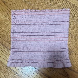 Arizona Jean Co. pink with stripes tube top, size womens xs